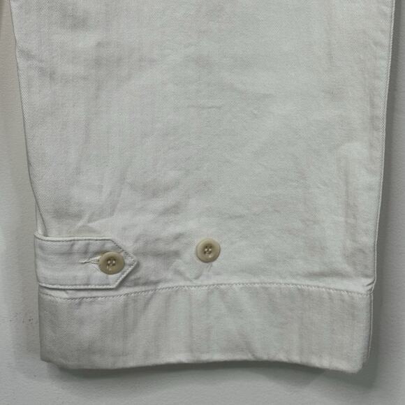 NWT BUCK MASON Women's Herringbone Twill Utility Pull On Pants Size S Natural - Picture 11 of 16